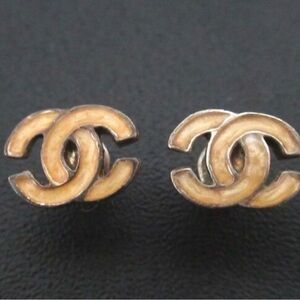 Chanel Coco Mark Pierced Earrings